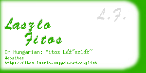 laszlo fitos business card